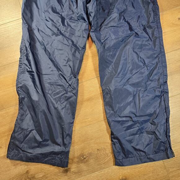 Vintage Nike Men’s Large Navy Blue Nylon Swishy Sweatpants Cotton Lined Track - Picture 13 of 15